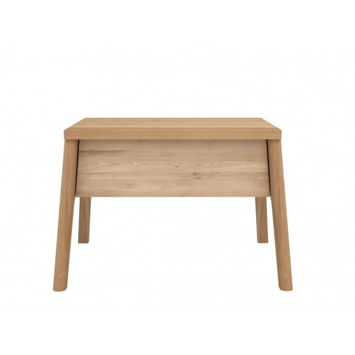 Ethnicraft Oak Air Bedside Table W56xD44xH37cm – 1 Drawer - Solid Oak